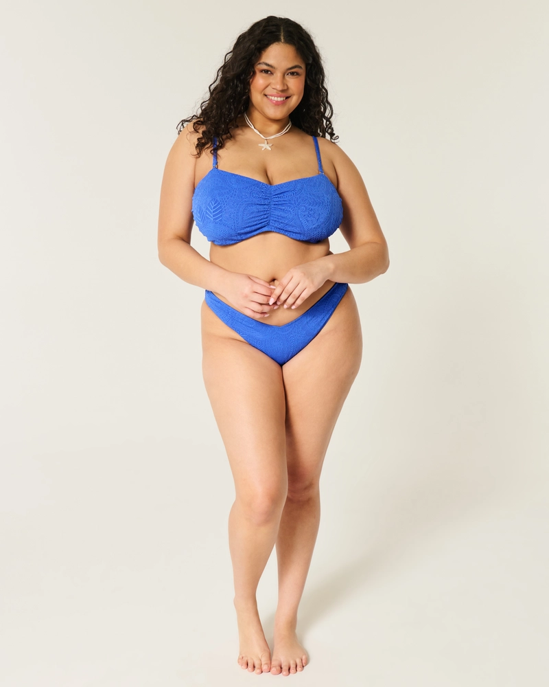 Jacquard Bandeau Bikini Top