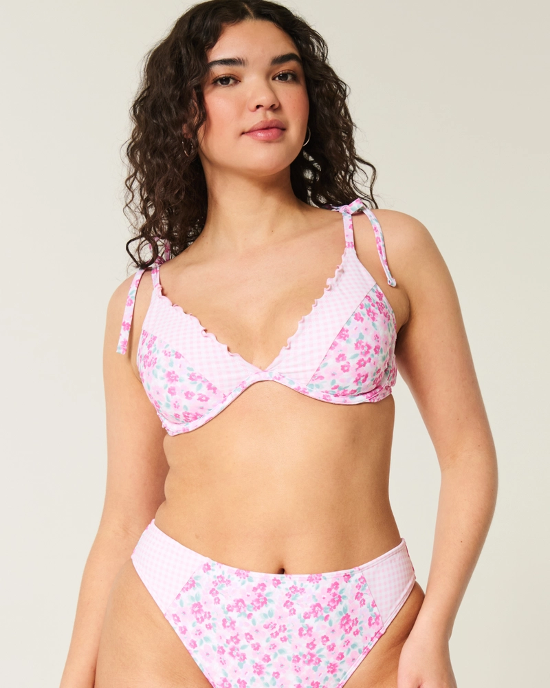 Ruffle Edge Underwire Bikini Top