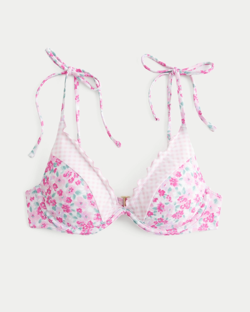 Ruffle Edge Underwire Bikini Top