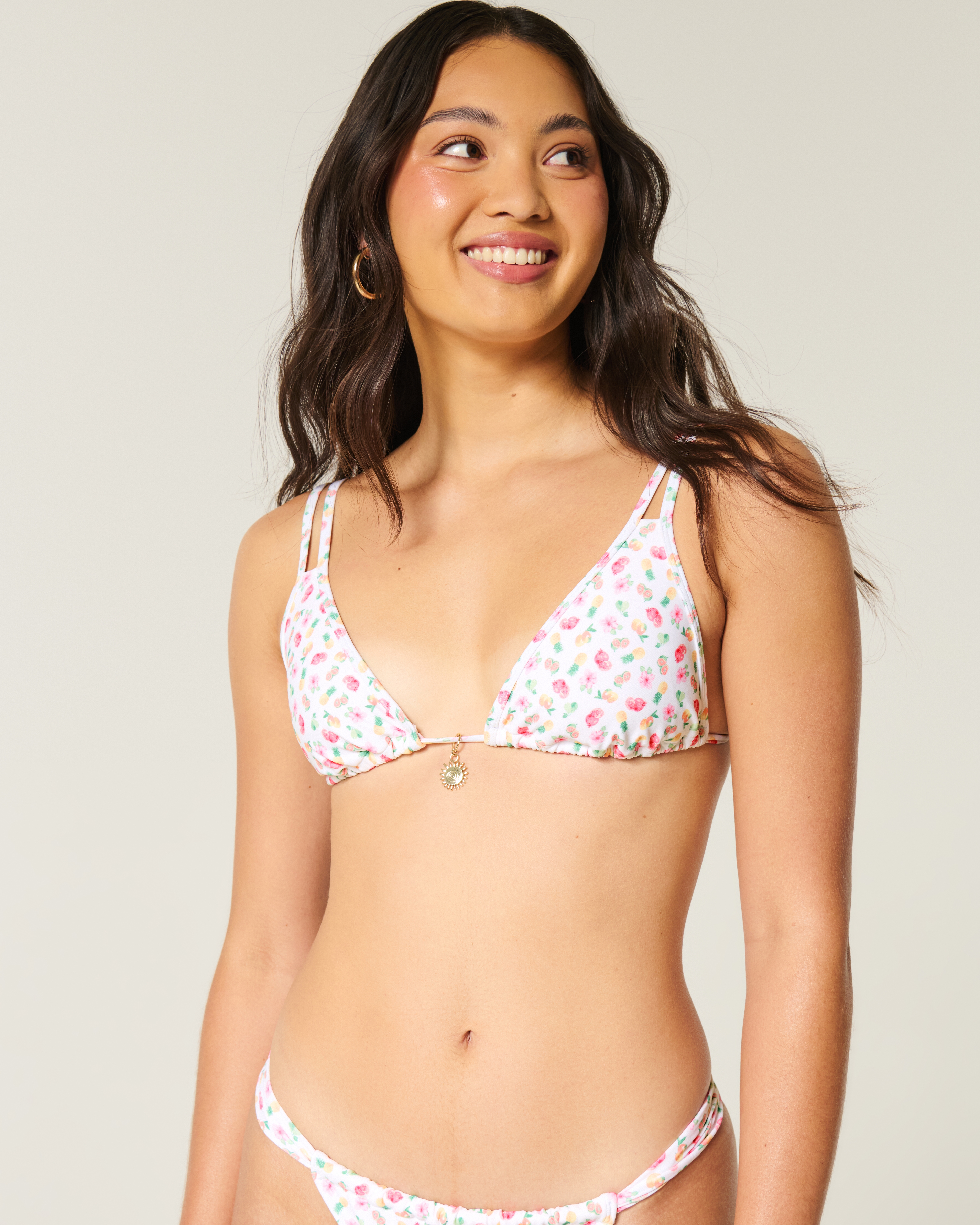 Double Strap Triangle Bikini Top