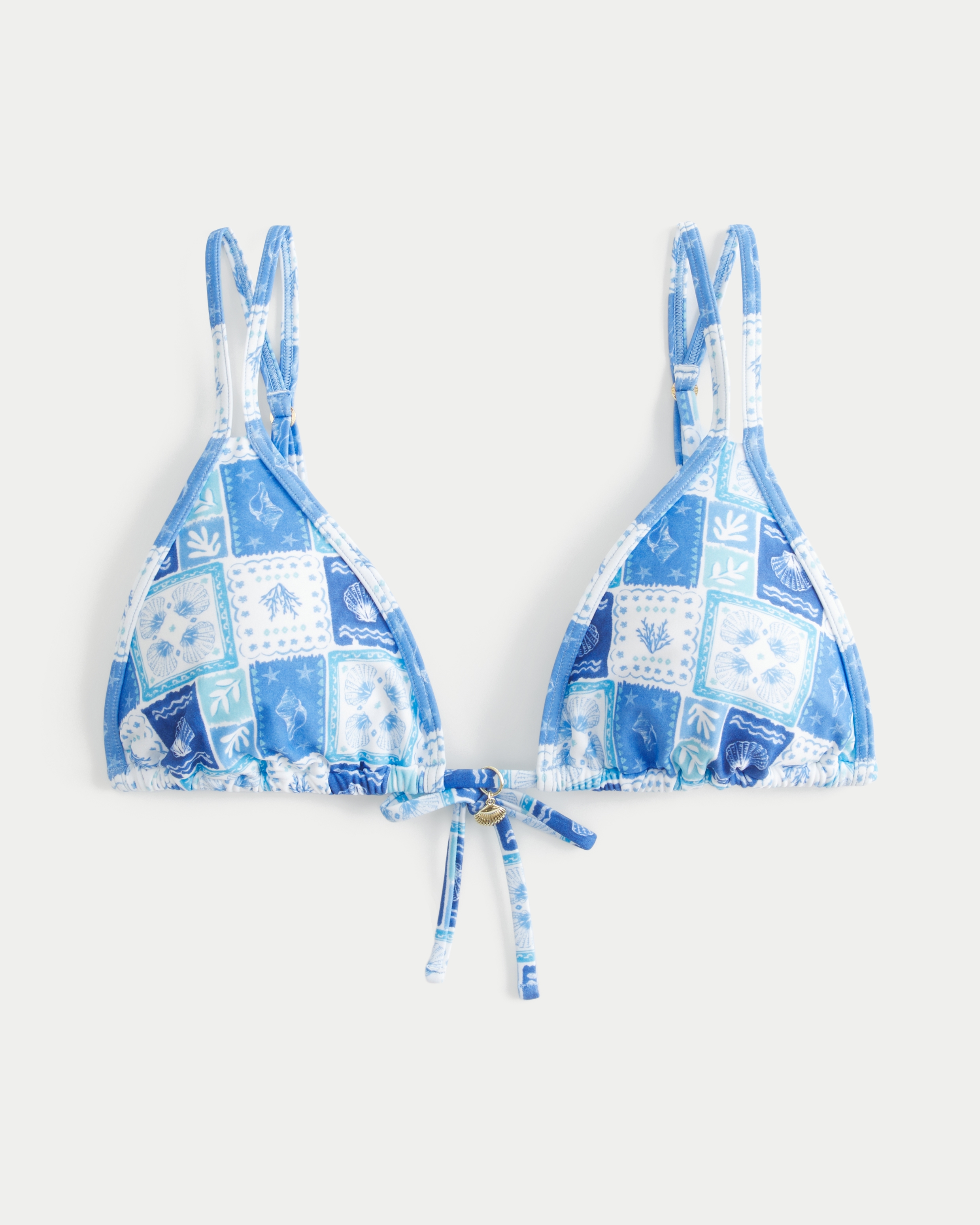 Double Strap Triangle Bikini Top