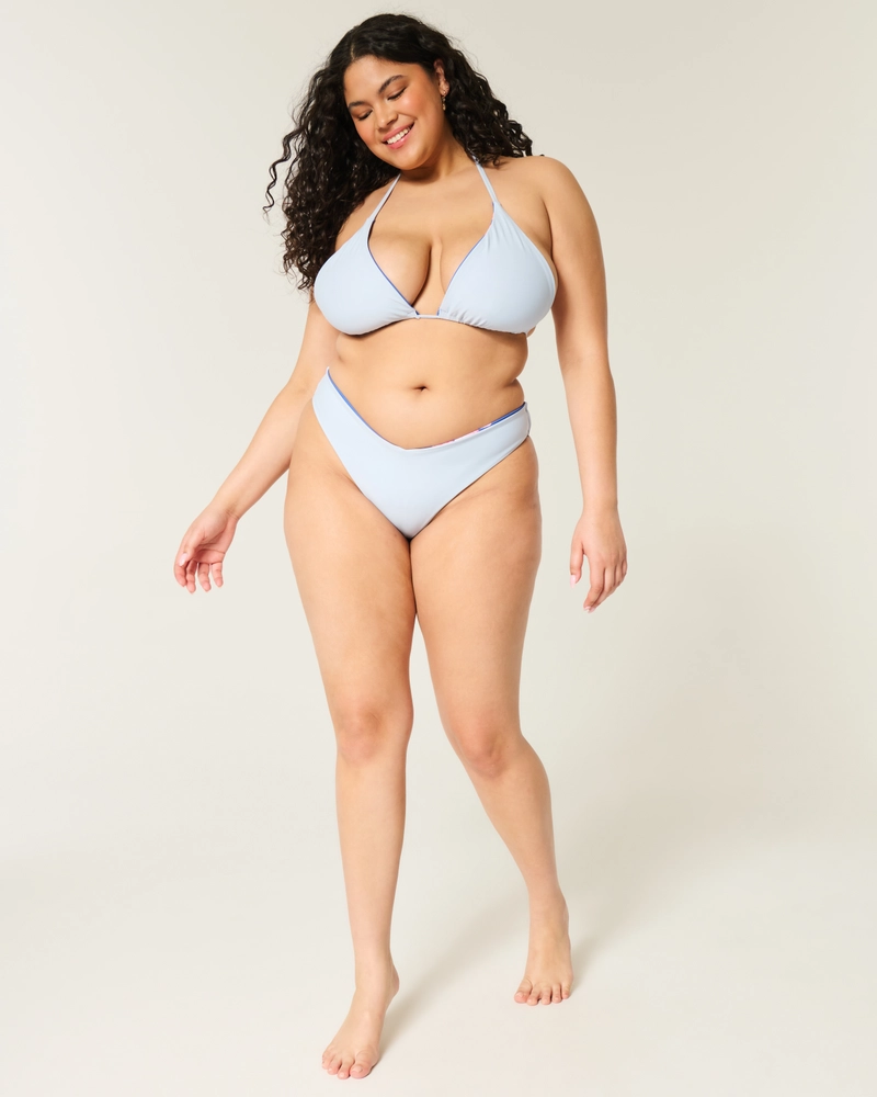 Reversible Halter Triangle Bikini Top