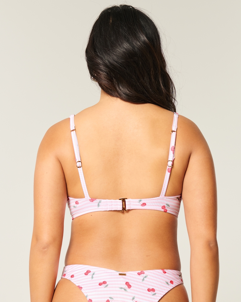 Curvy High Apex Ribbed Underwire Bikini Top
