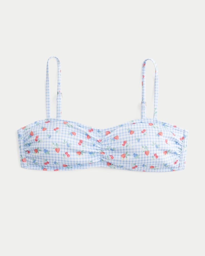 Ribbed Scoop Bikini Top