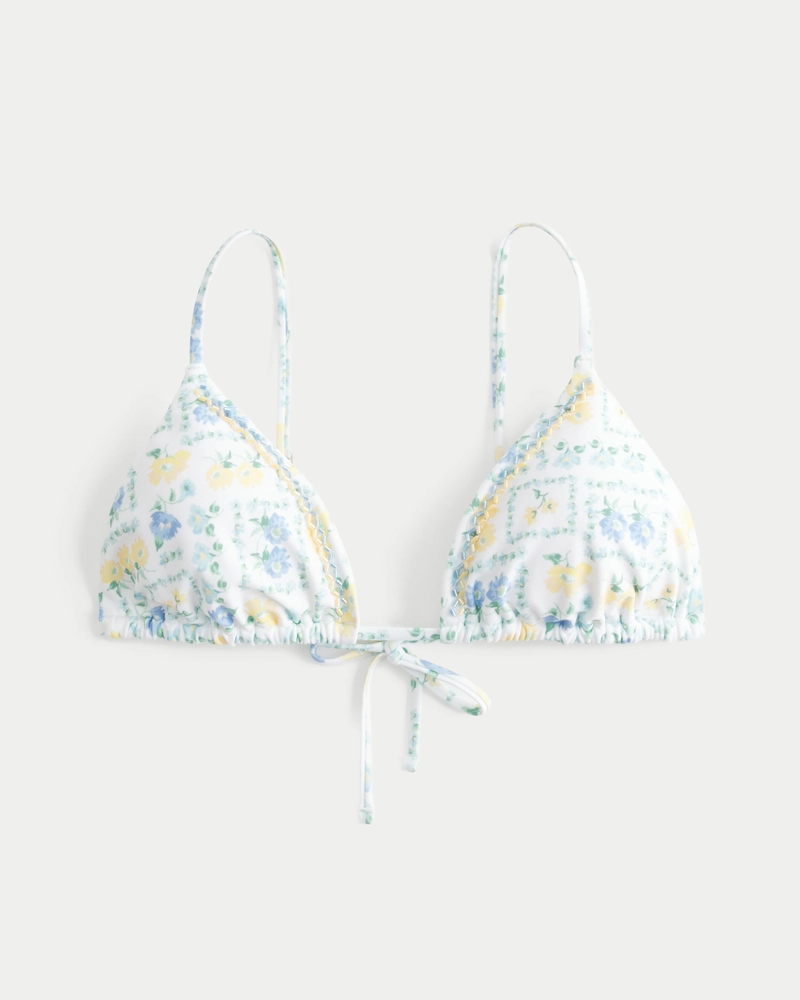 Beaded Triangle Bikini Top