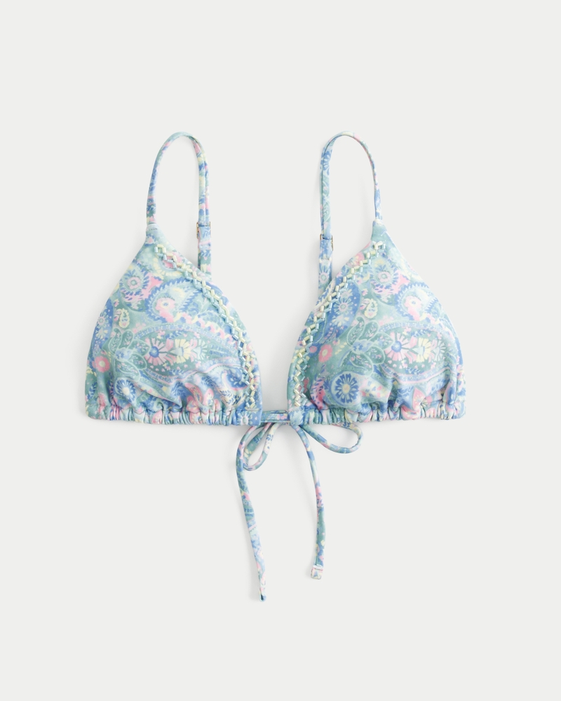 Beaded Triangle Bikini Top
