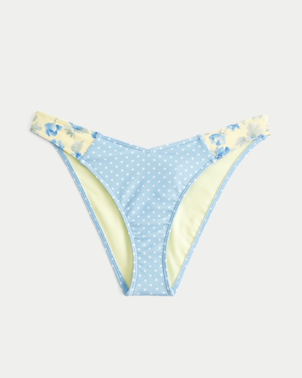 Slip Bikini Cheeky Sgambato, Motivo Giallo Burro view 2