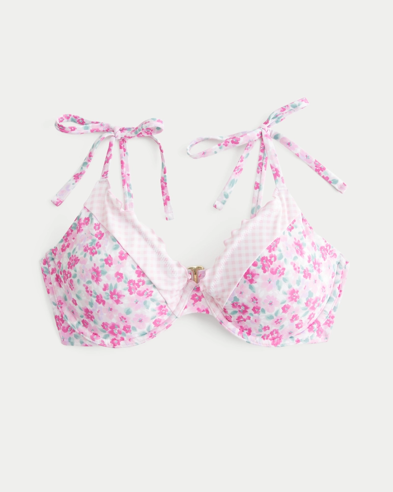 Curvy Ruffle Edge Underwire Bikini Top
