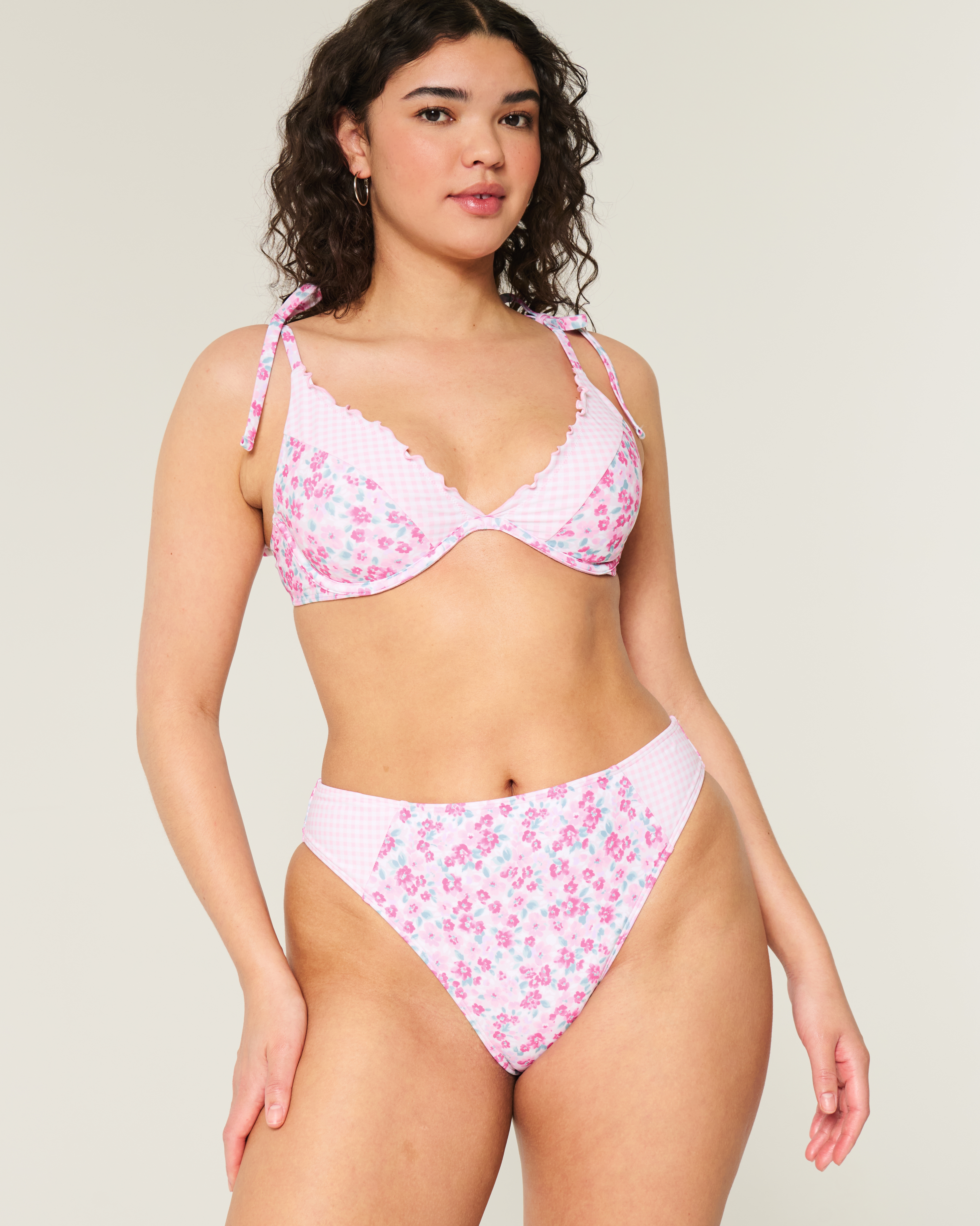 Curvy High-Leg Cheeky Bikini Bottom