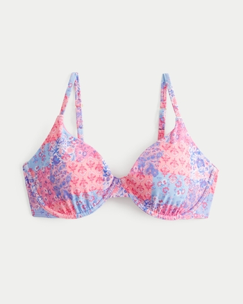 Hanes Ultimate Reggiseno, Low Cut Bra, Convertible Wireless T-Shirt-BH, Milky Way Blue Micro DOT, 5D Donna
