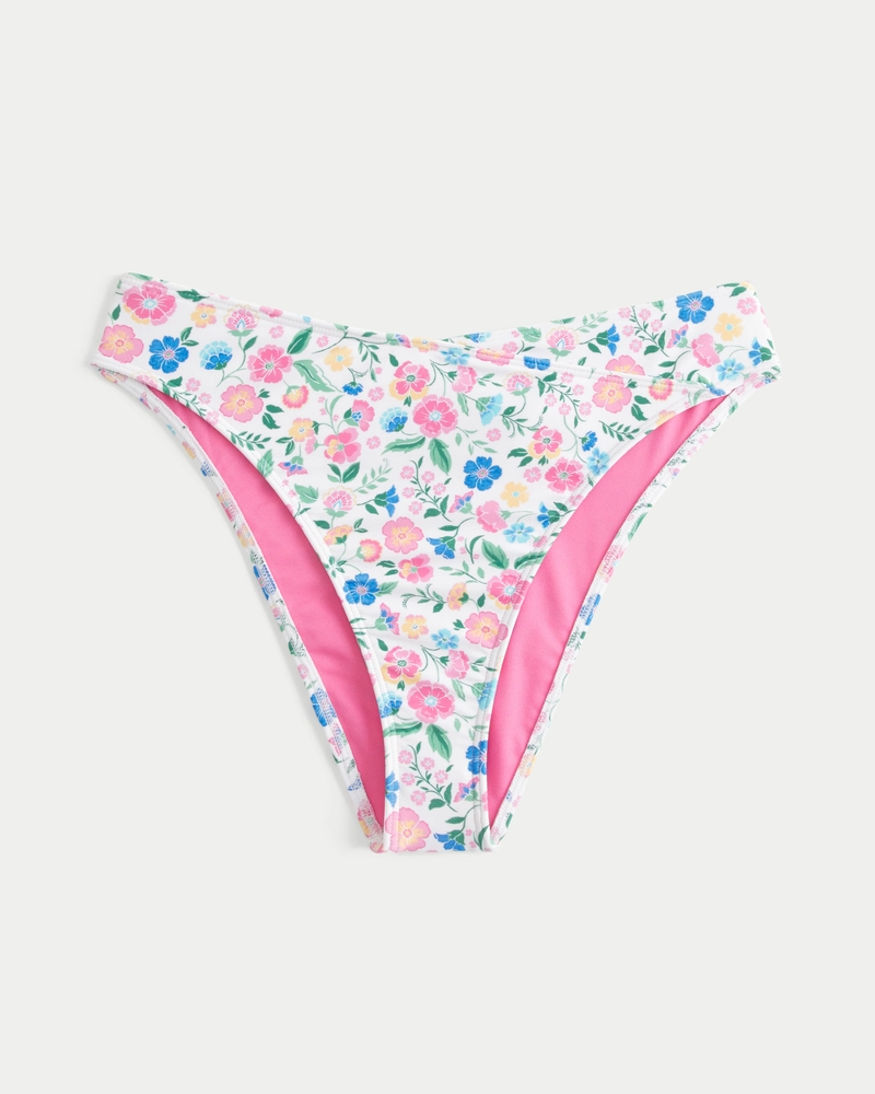 Curvy High-Leg High-Waist Cheeky Bikini Bottom