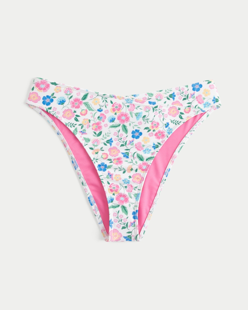 Curvy High-Leg High-Waist Cheeky Bikini Bottom