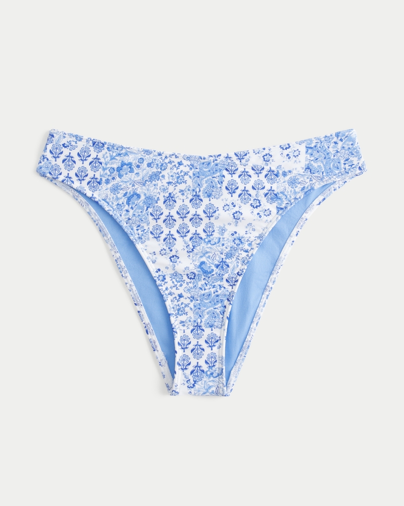Curvy High-Leg High-Waist Cheeky Bikini Bottom