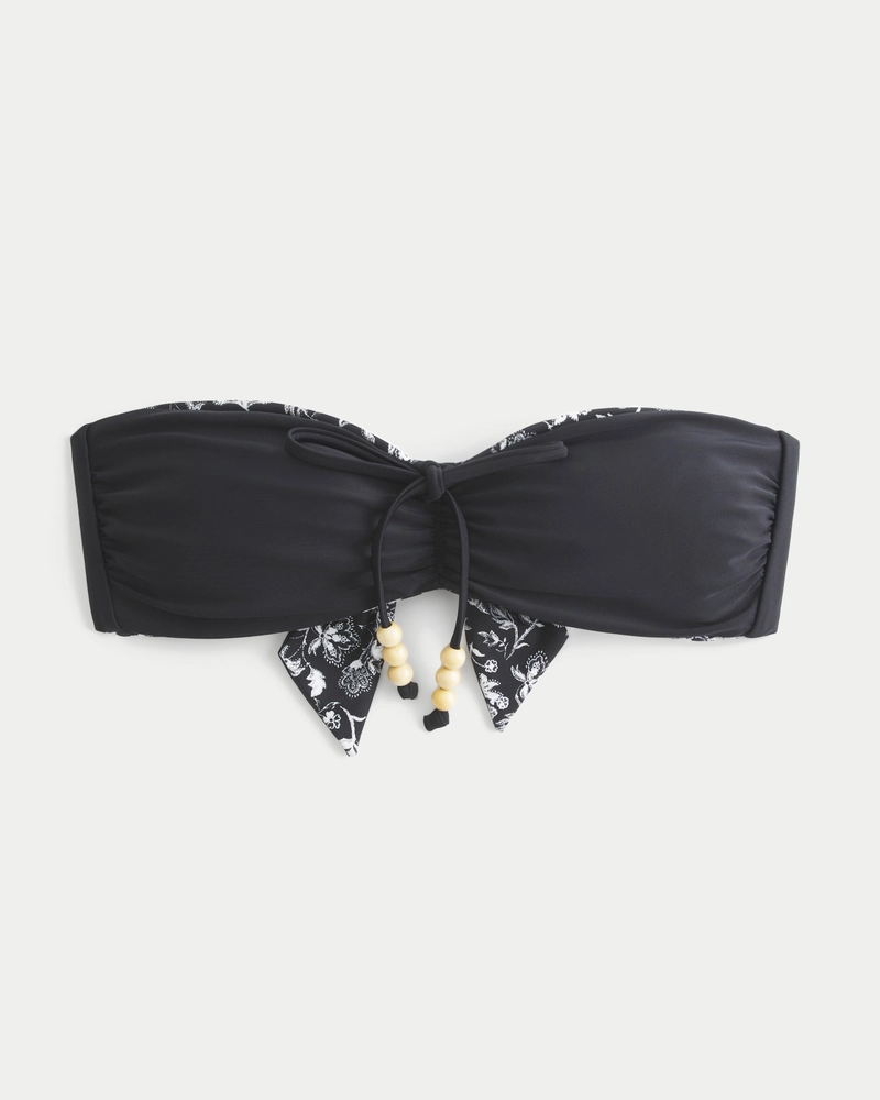 Top de bikini bandeau reversible