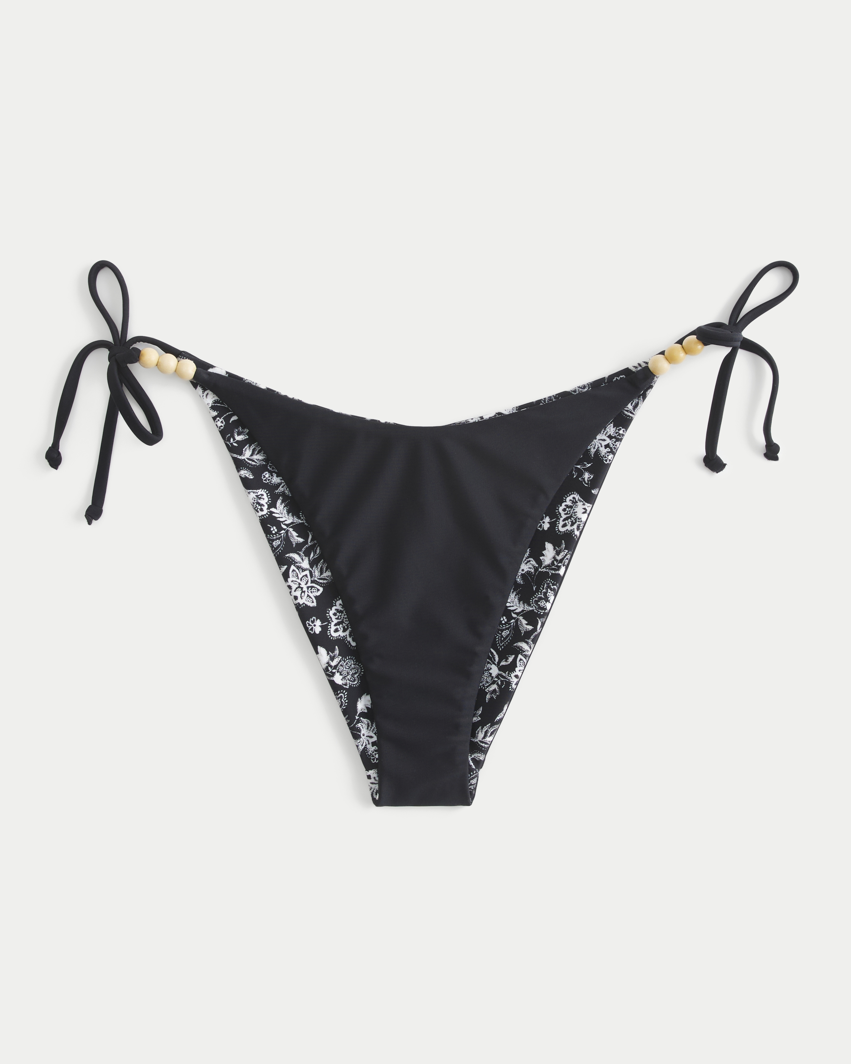 Reversible Side Tie Cheeky Bikini Bottom