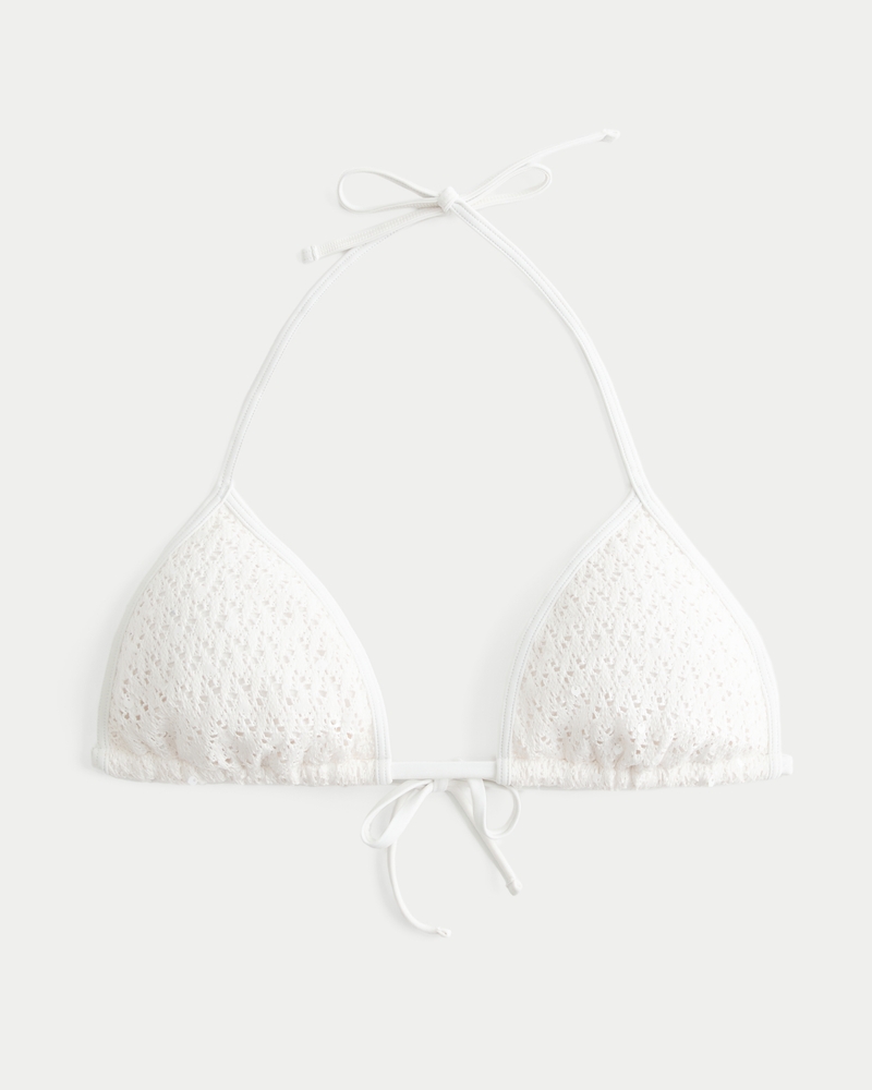 Ribbed Tie Scoop Bikini Top