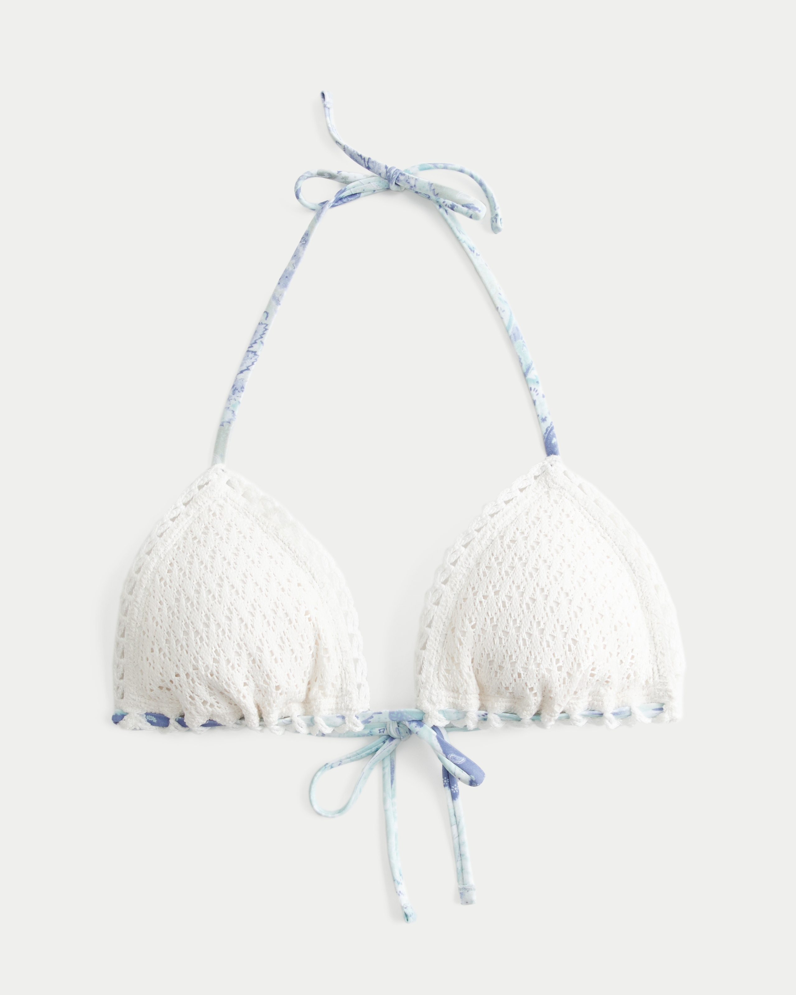 Crochet-Style Triangle Bikini Top