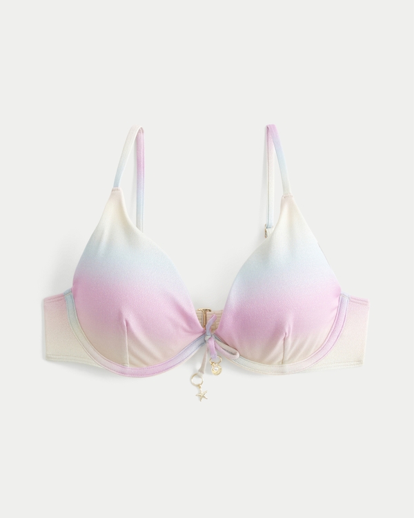 Shimmer Underwire Bikini Top, Multi Color Shine view 1