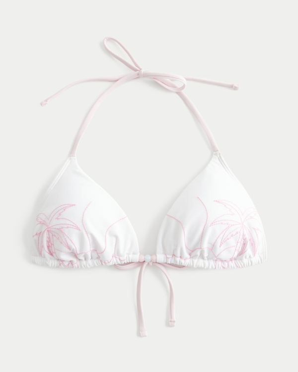 Spring Break Halter Triangle Bikini Top