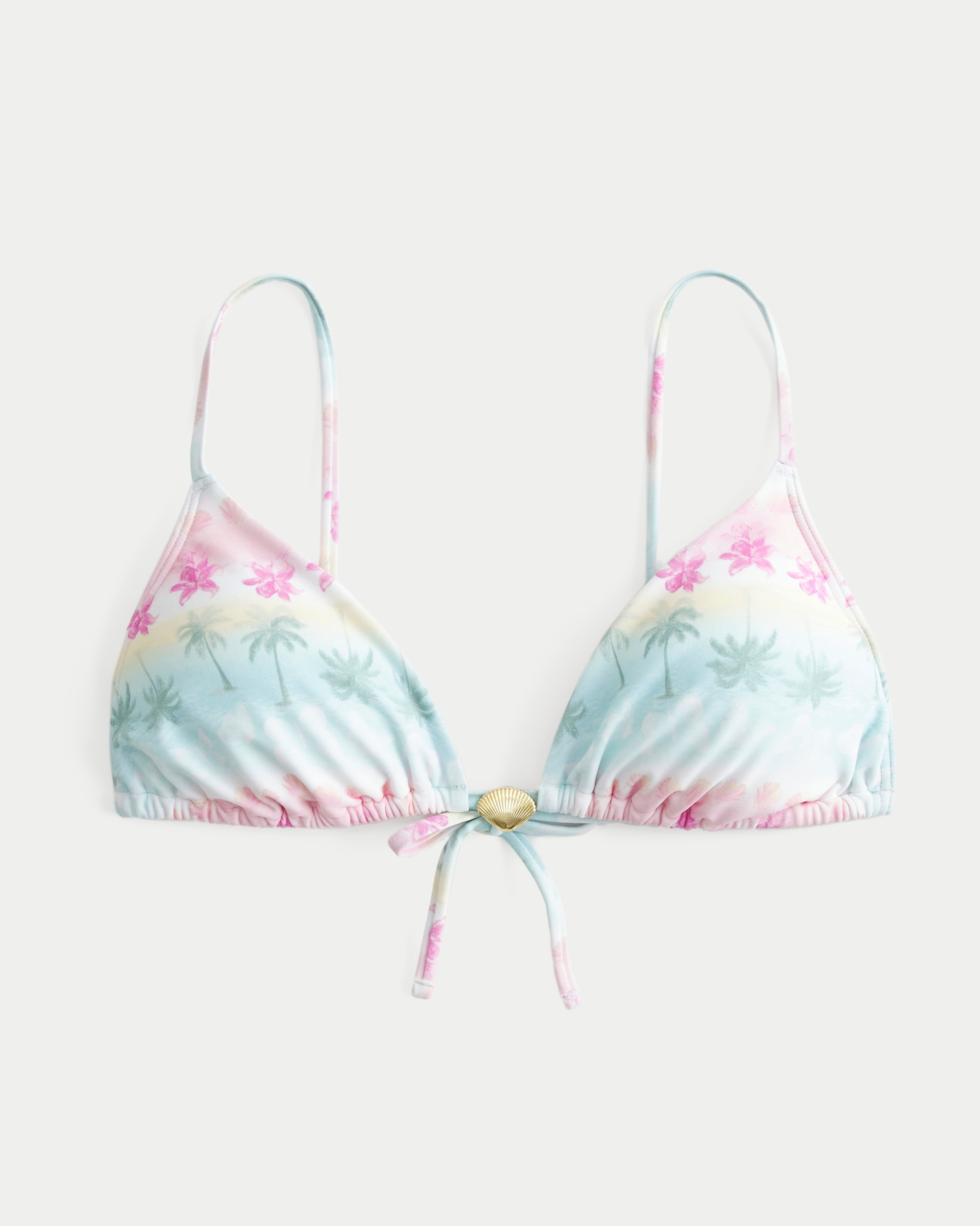 Over-the-Shoulder Charm Triangle Bikini Top
