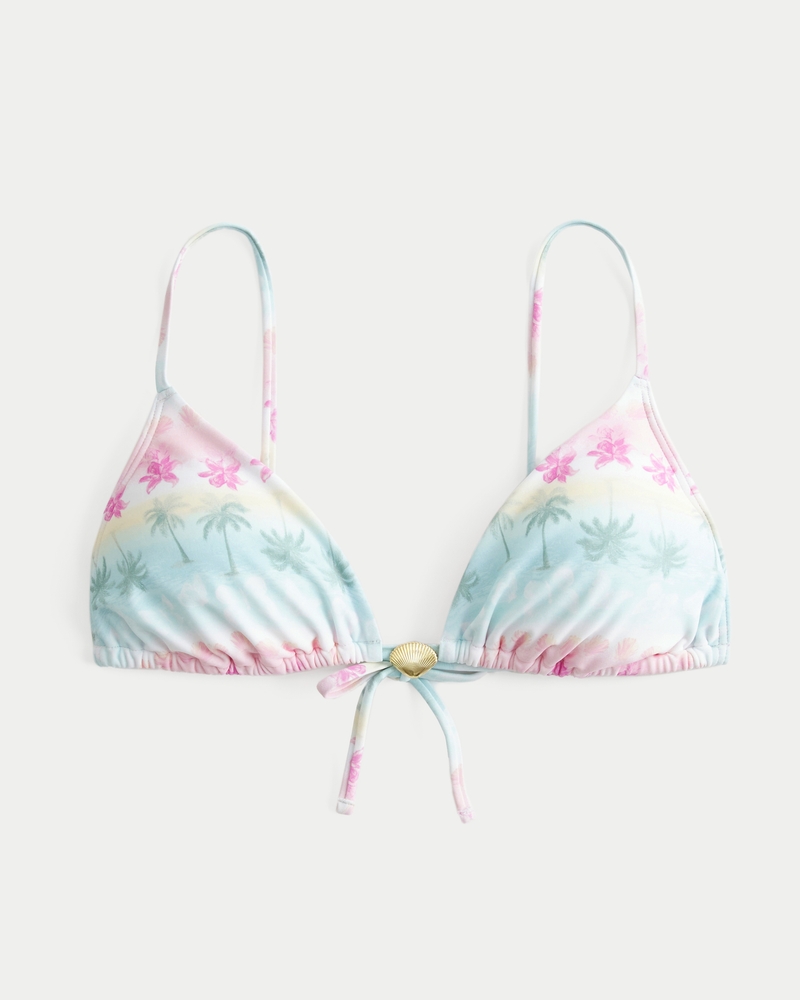 Women's Over-the-Shoulder Charm Triangle Bikini Top Women's