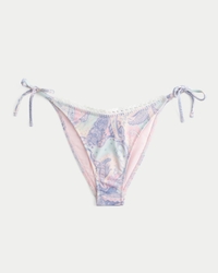 Crochet-Style Trim Triangle Bikini Top