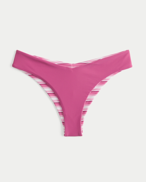 Reversible V-Waist Cheeky Bikini Bottom