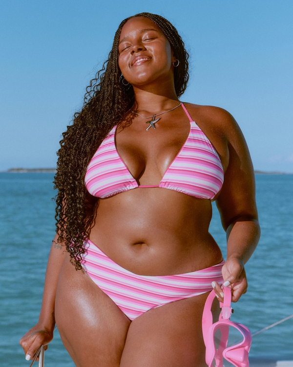 Reversible Cheeky Bikini Bottom, Magenta view 1