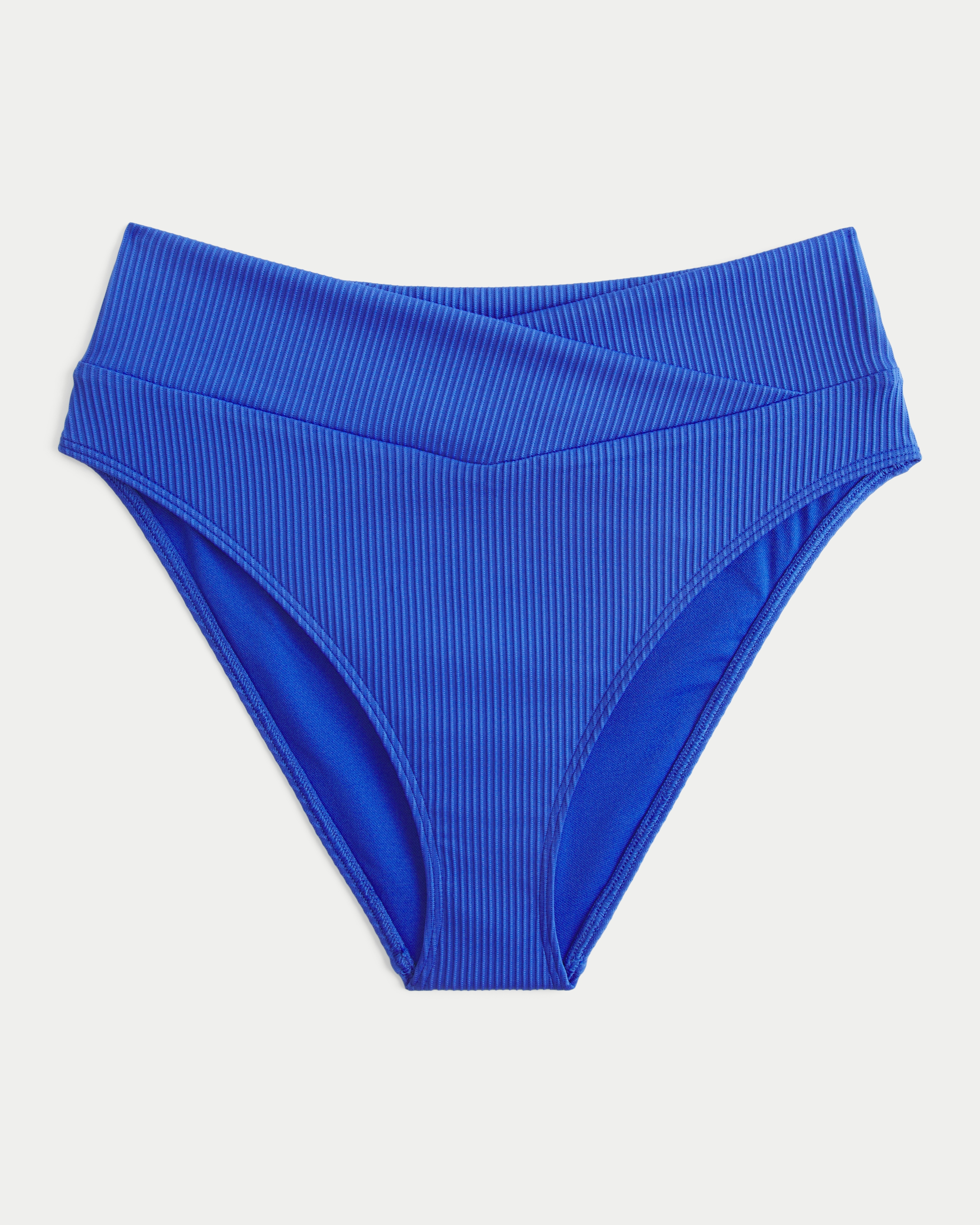 Ribbed High-Waist Bikini Bottom