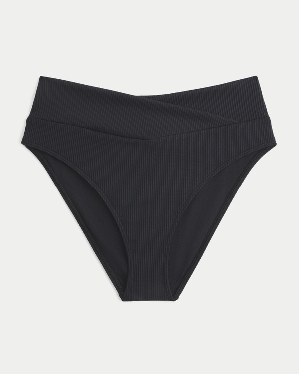 Ribbed High-Waist Bikini Bottom