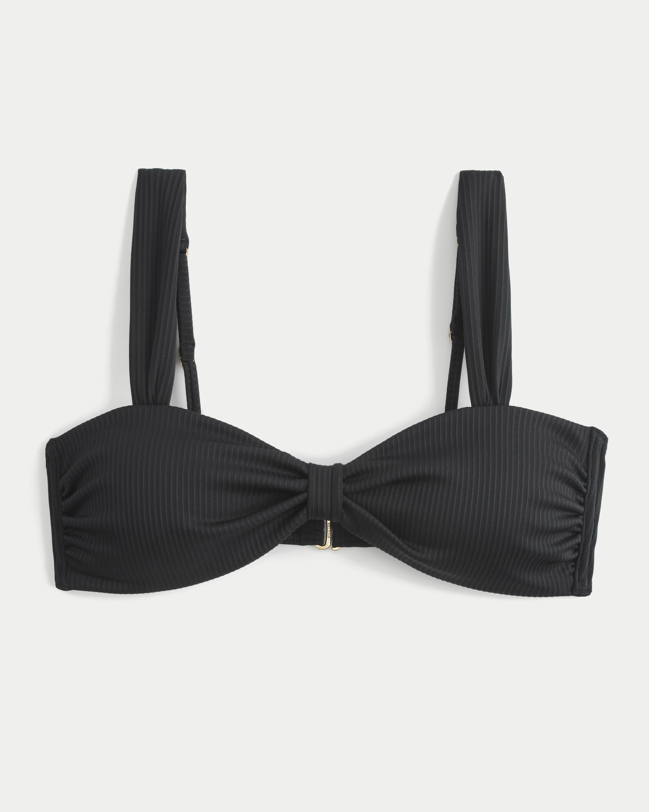 Ribbed Sweetheart Scoop Bikini Top