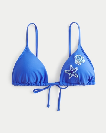 Femmes Haut de bikini triangle à empiècement sur l'épaule | Femmes Maillots de bain | HollisterCo.com