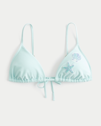 Femmes Haut de bikini triangle à empiècement sur l'épaule | Femmes Maillots de bain | HollisterCo.com