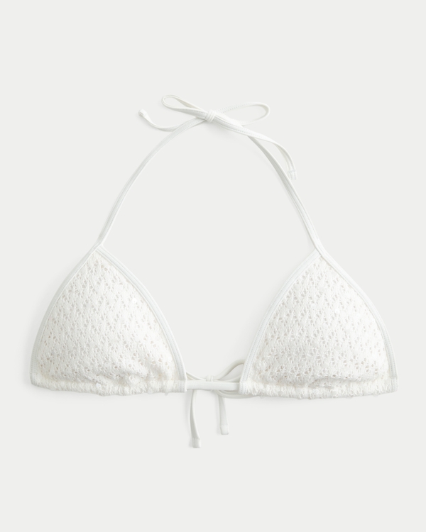 Crochet-Style Trim Side Tie Cheeky Bikini Bottom