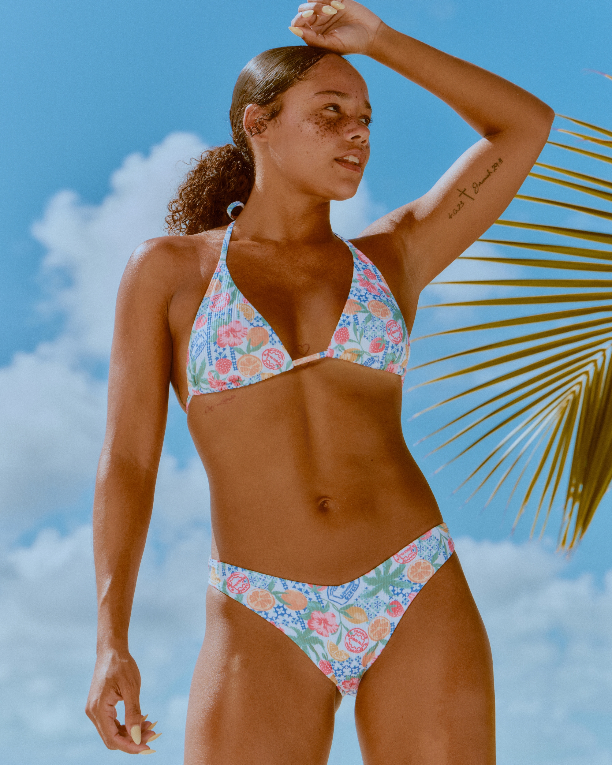 Rib Multi-Way Triangle Bikini Top