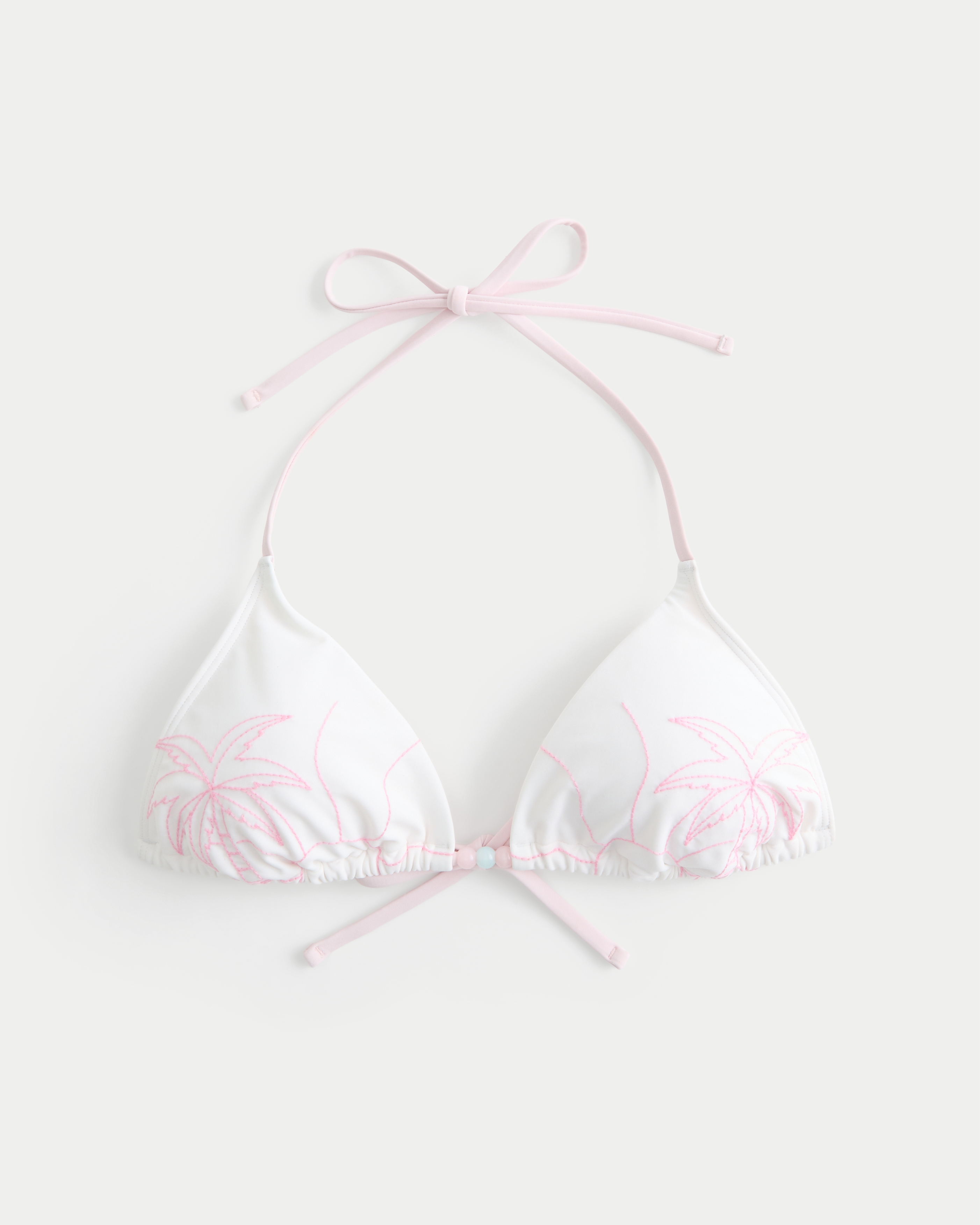 Palm Tree Graphic Triangle Bikini Top