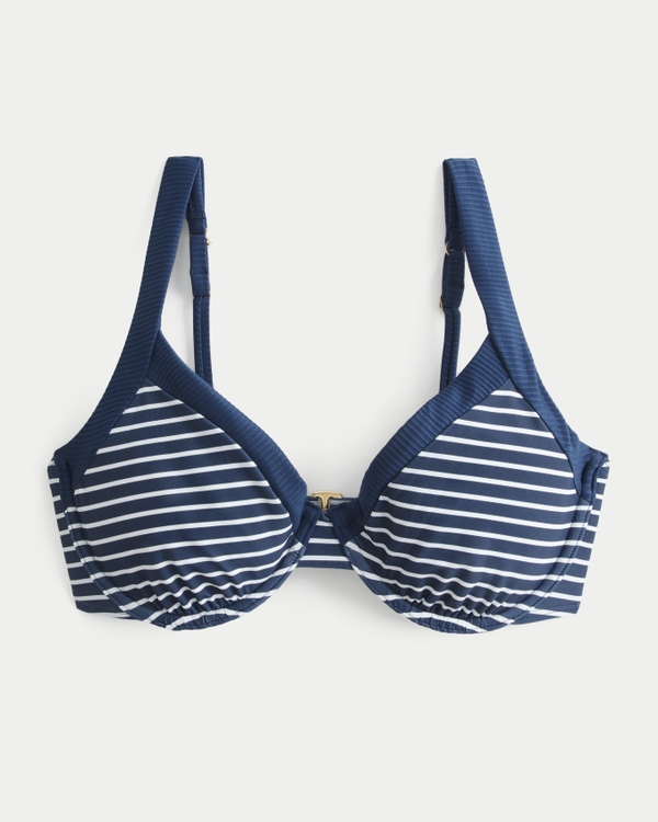Curvy Wide Strap High Apex Underwire Bikini Top