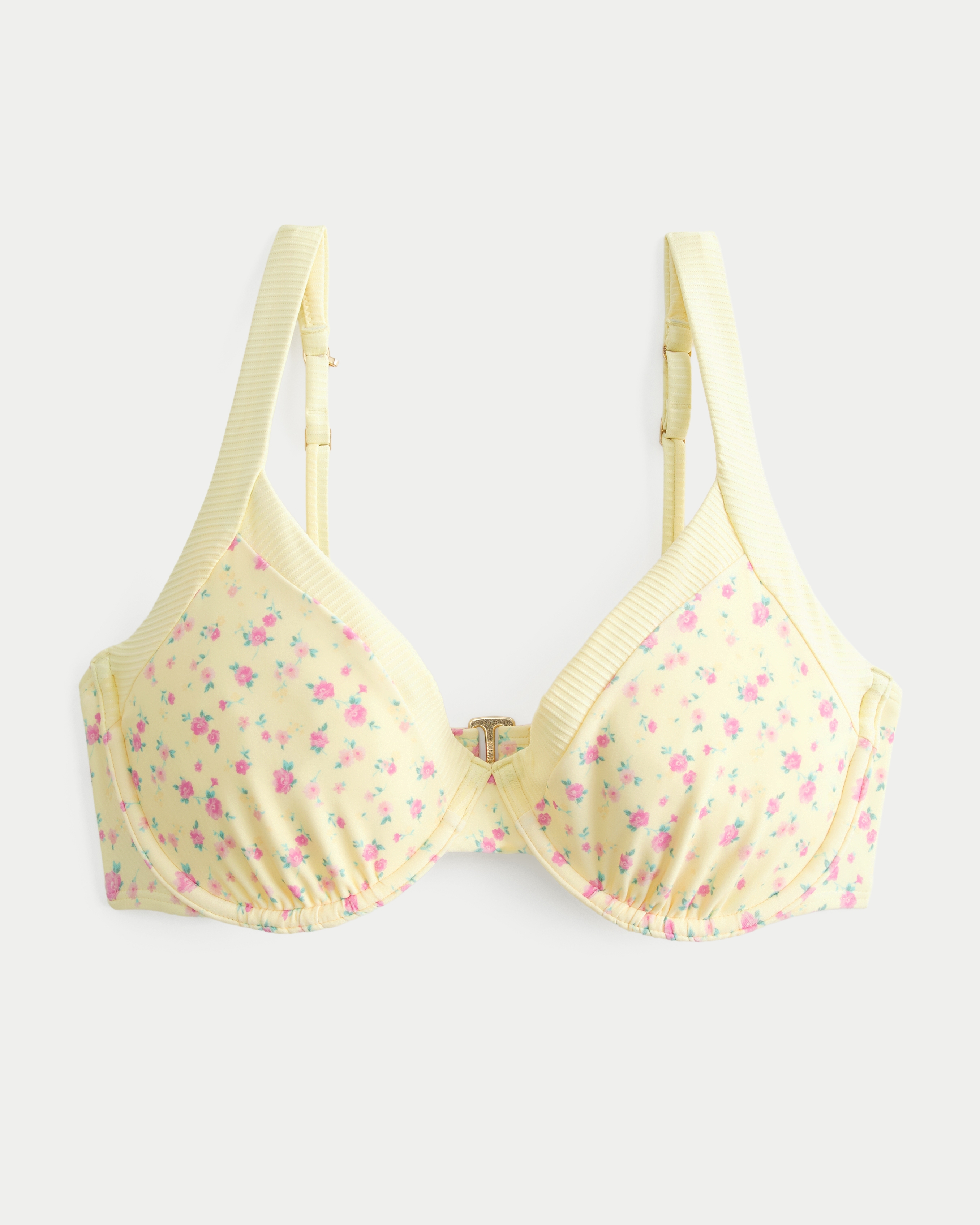 Curvy Wide Strap High Apex Underwire Bikini Top