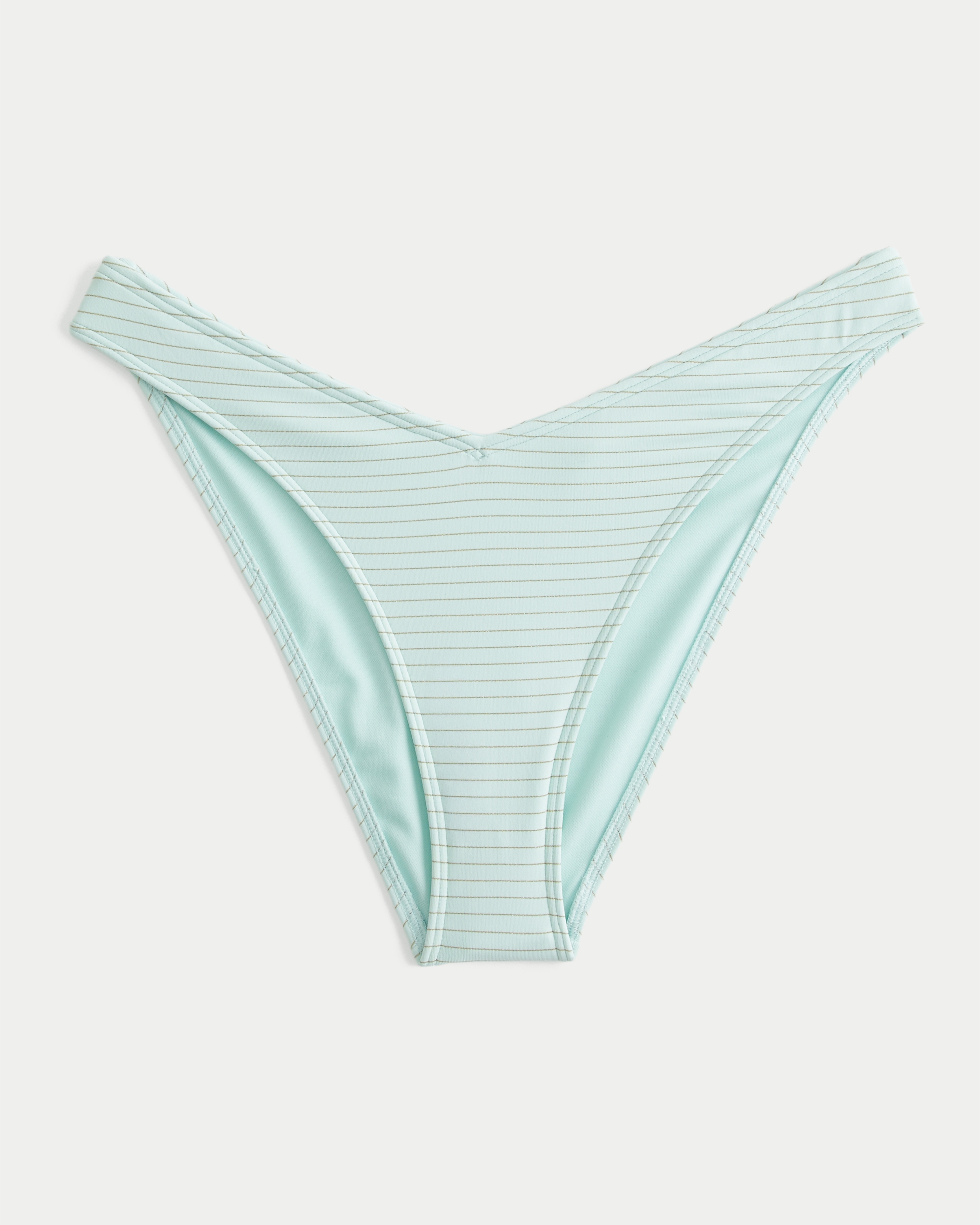 Shimmer Stripe Cheeky Bikini Bottom