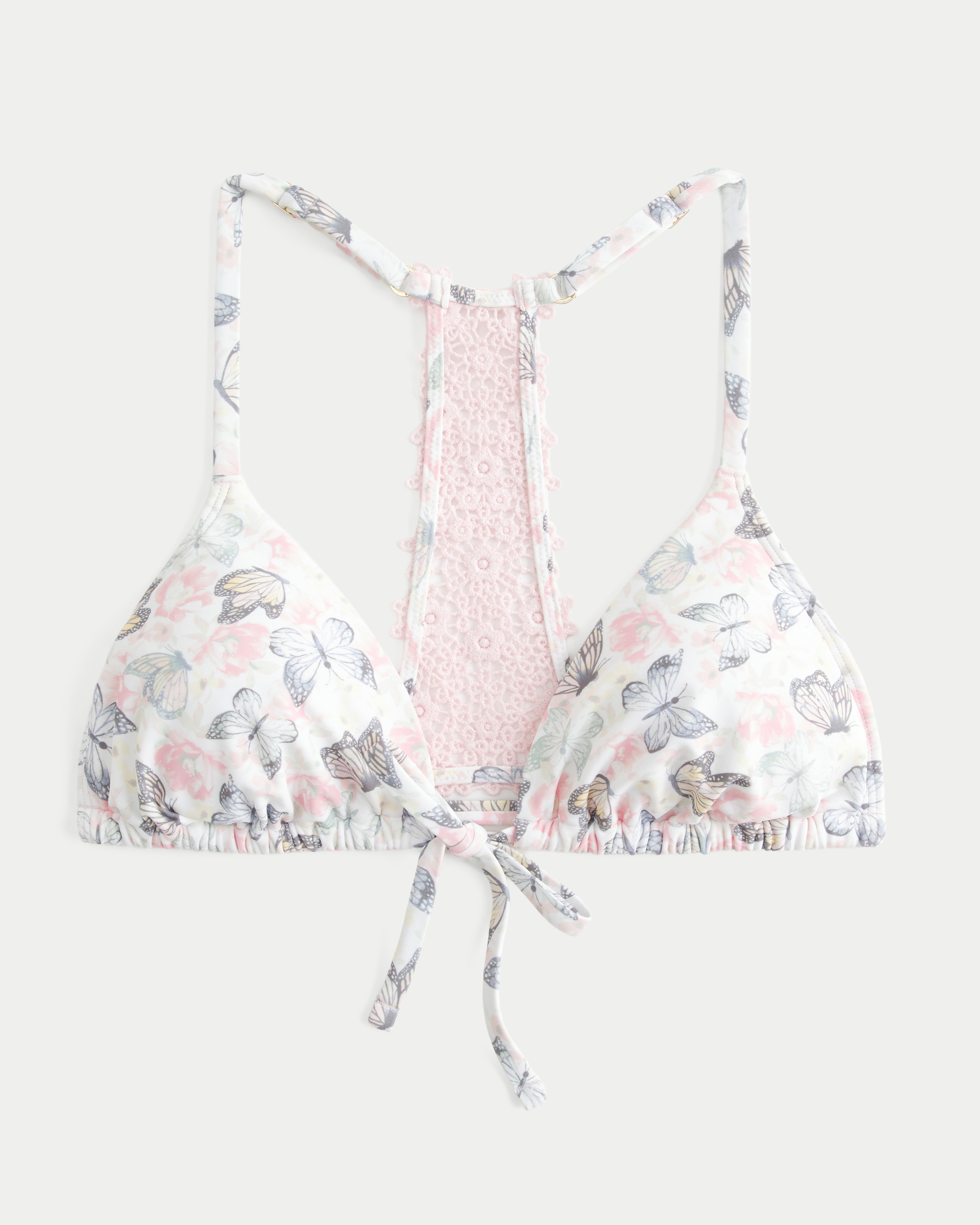 Crochet Style Back Triangle Bikini Top
