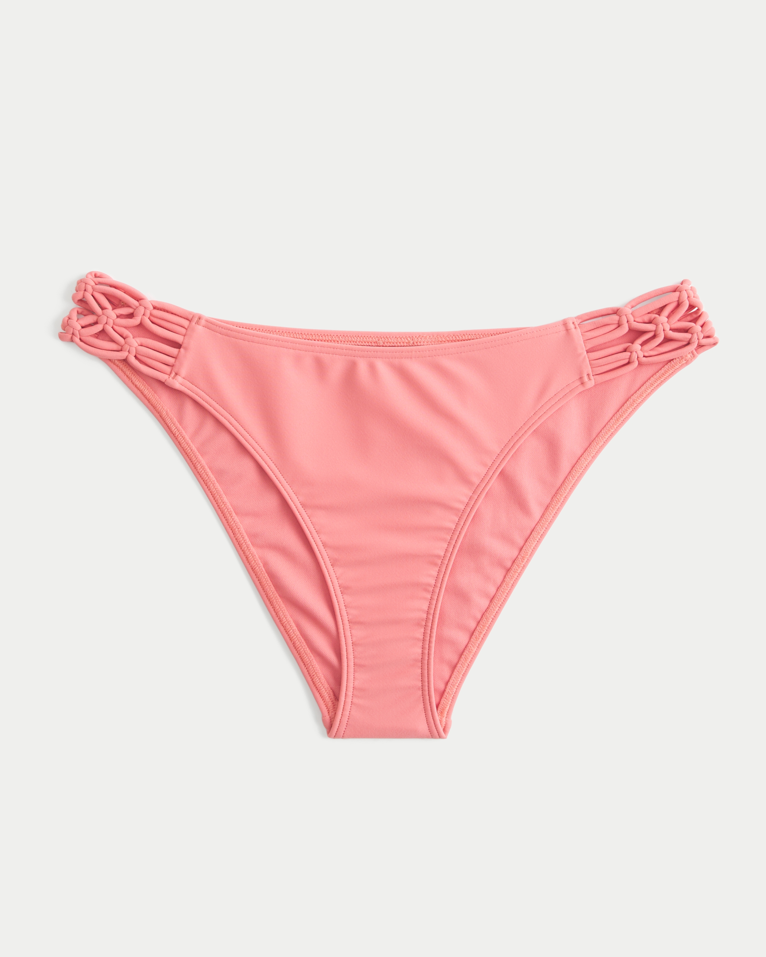 Macrame High Leg Cheeky Bikini Bottom