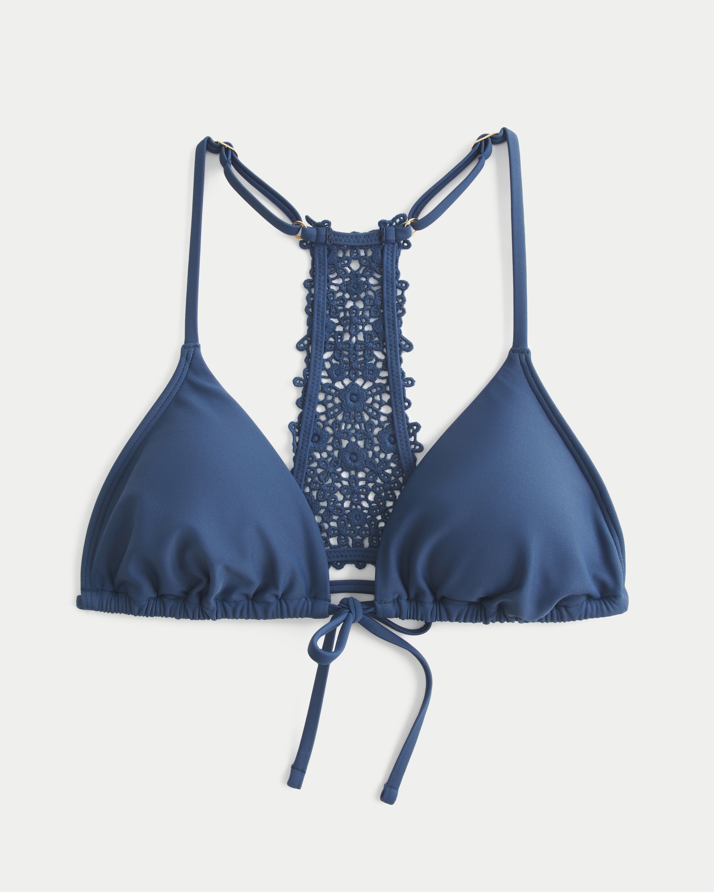 Crochet Style Back Triangle Bikini Top