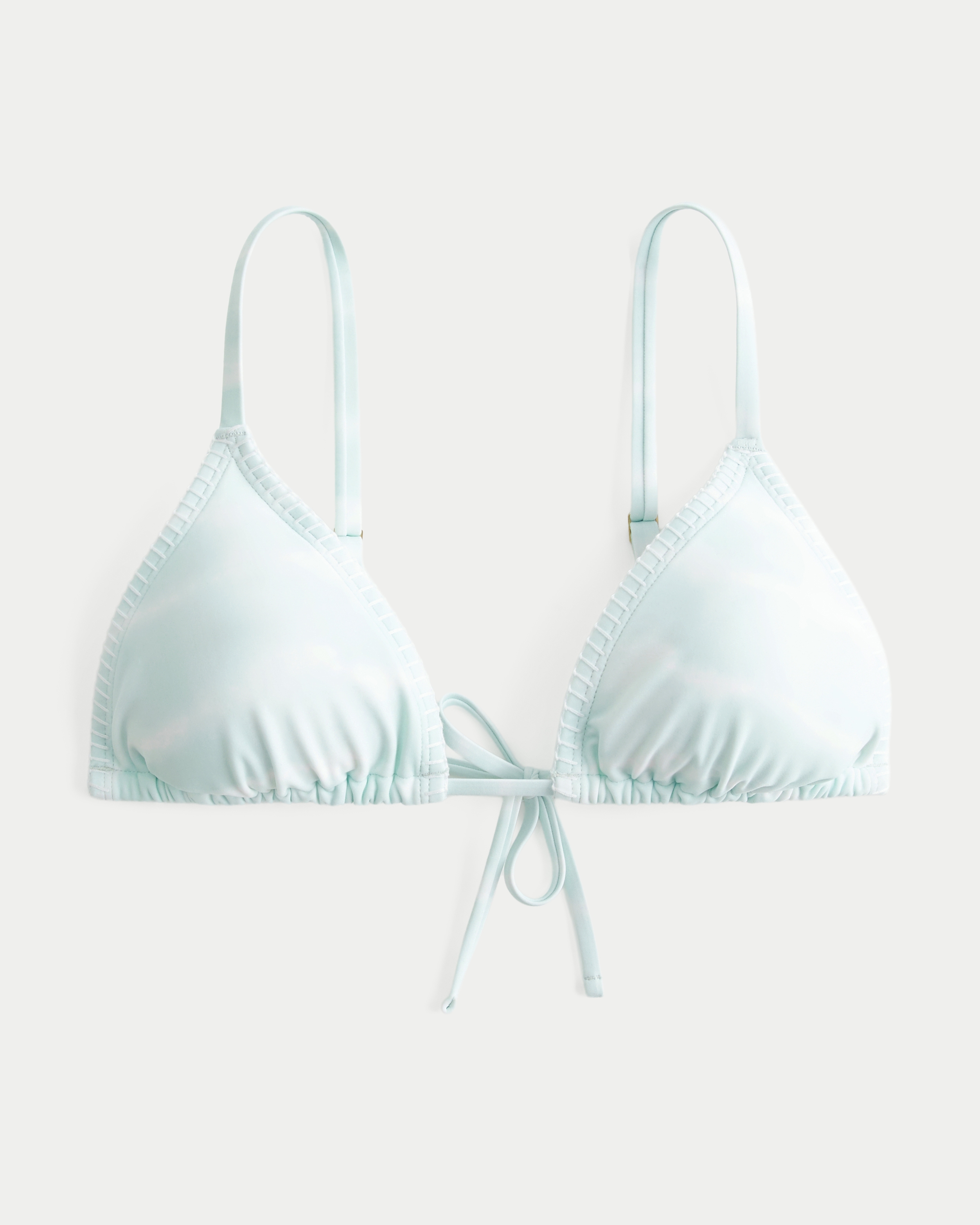 Stitched Over-the-Shoulder Triangle Bikini Top