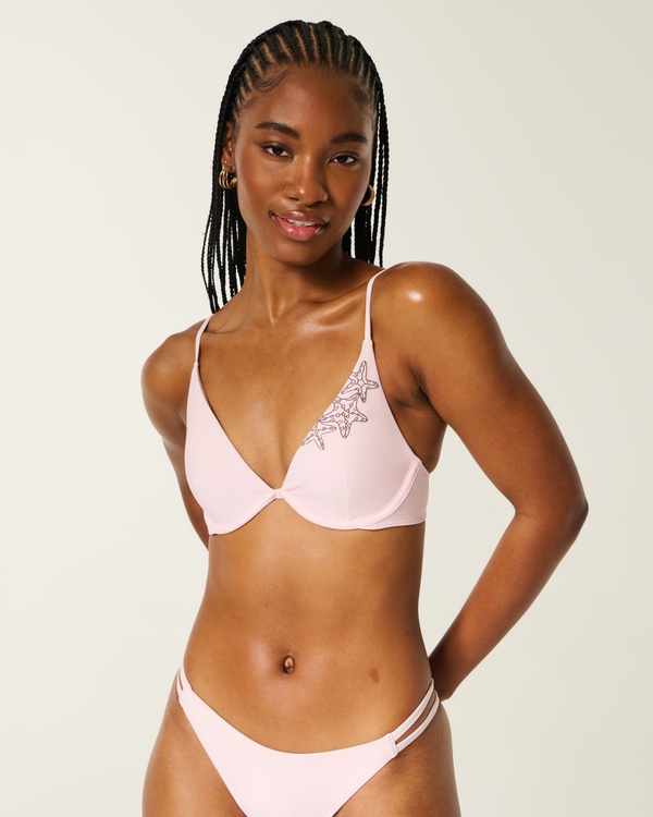 Underwire Bikini Top, Light Pink view 1
