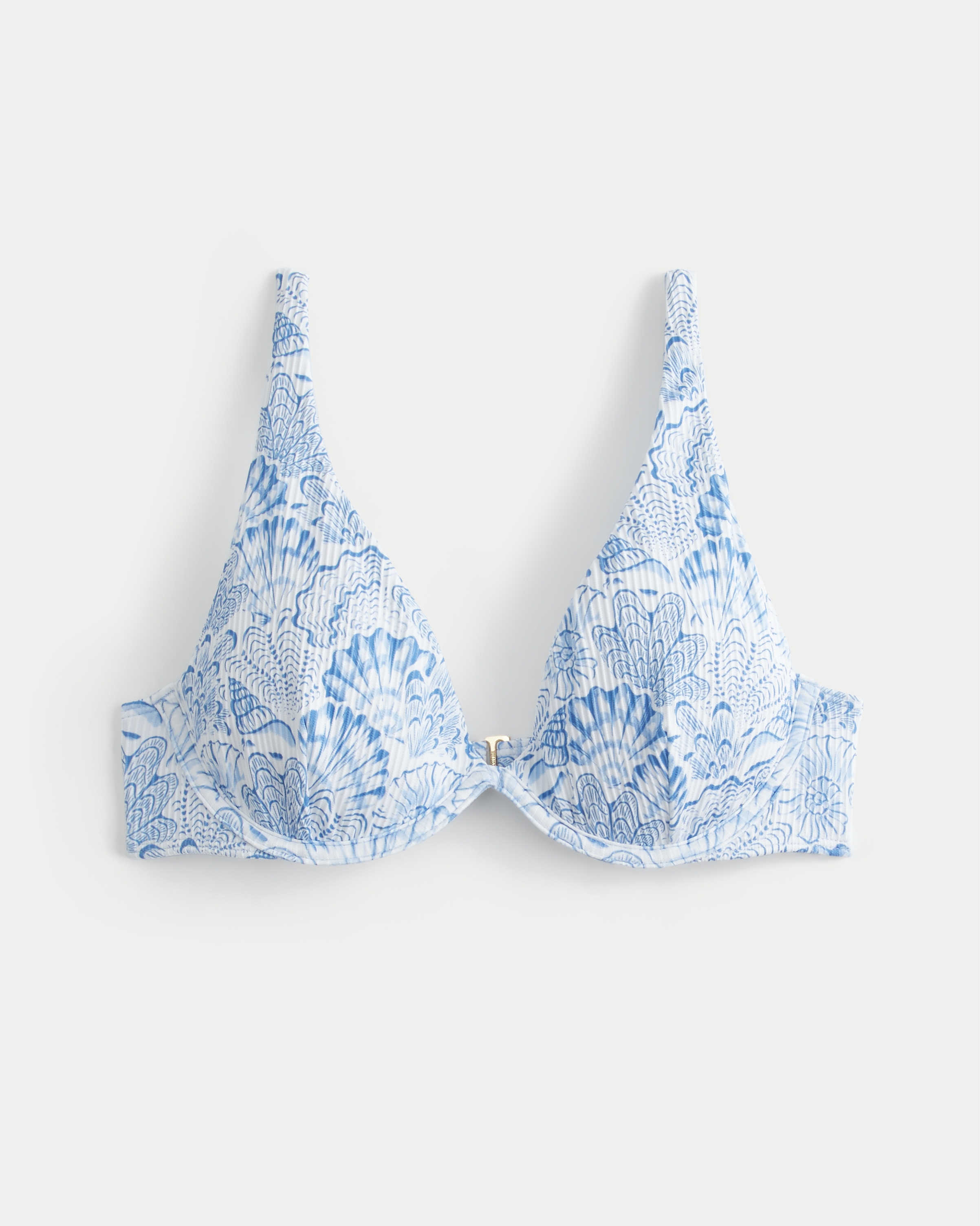Rib High Apex Underwire Bikini Top