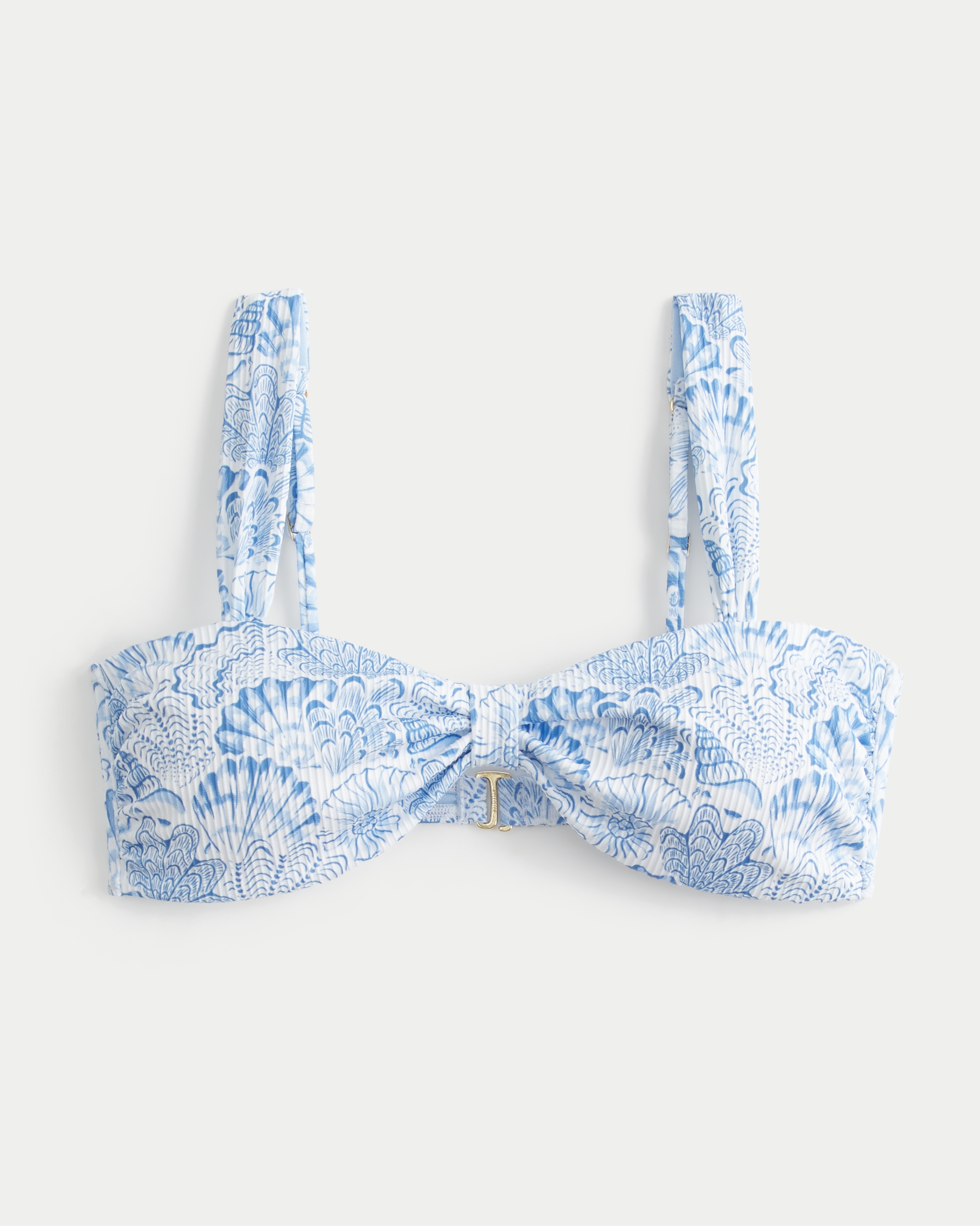 Rib Sweetheart Scoop Bikini Top