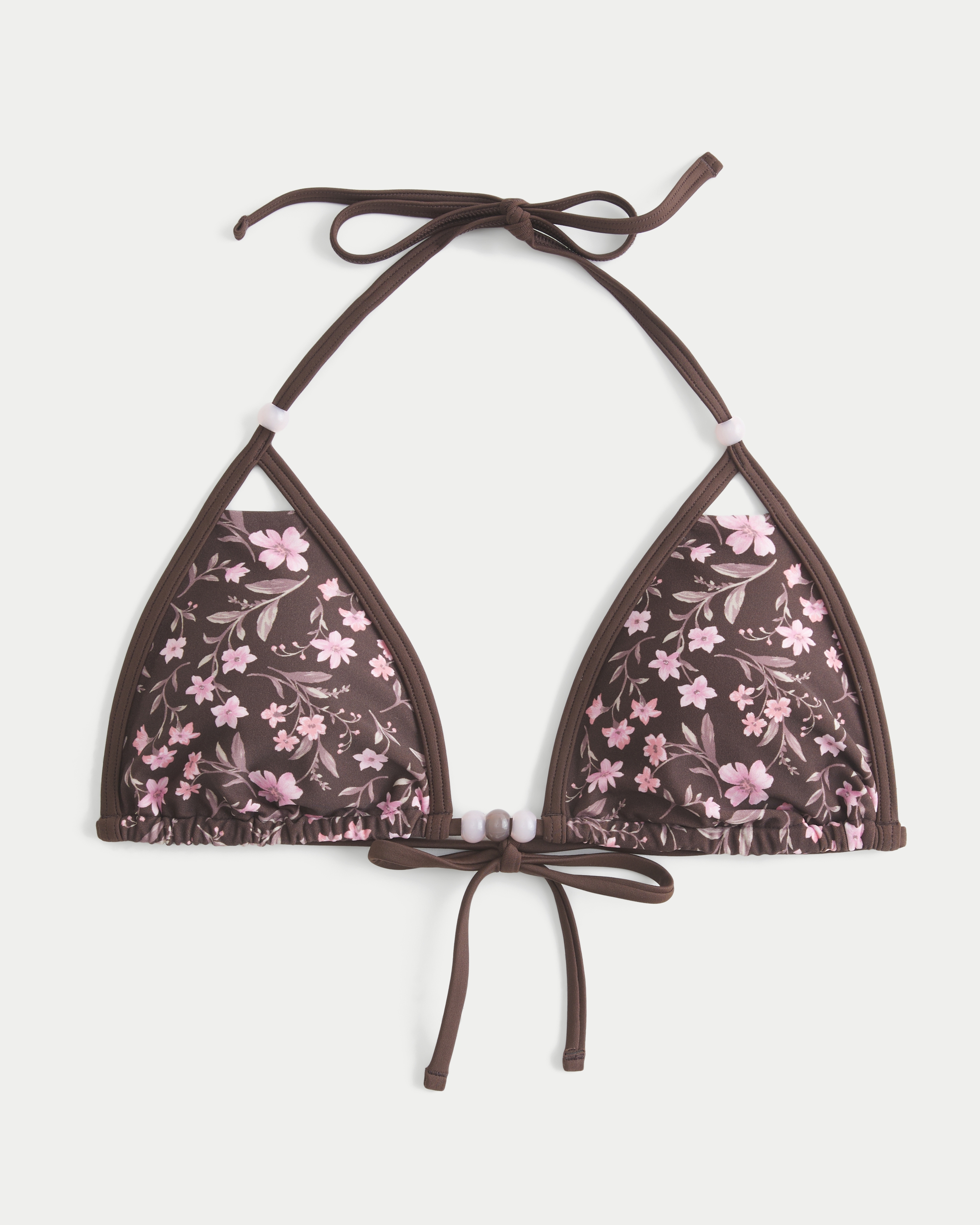 Beaded Triangle Bikini Top