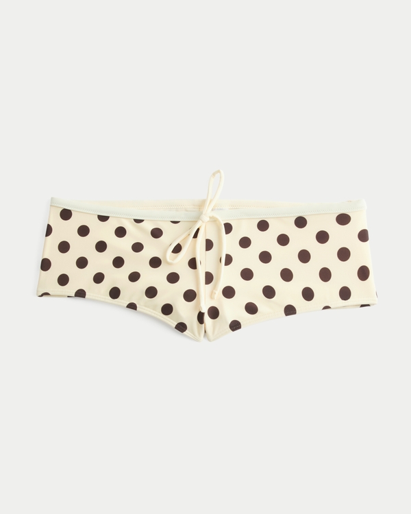 Pop Binding Swim Shortie, Yellow Dot view 1