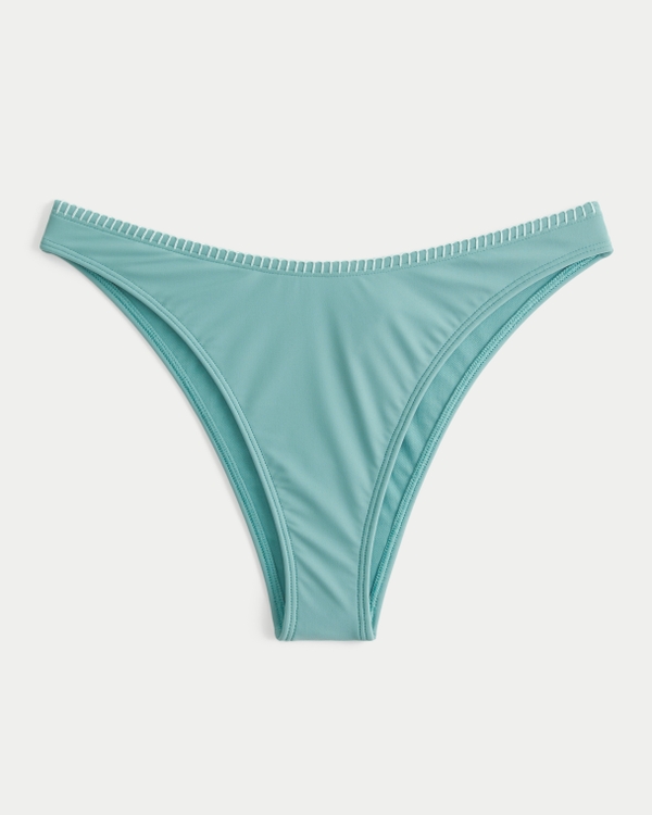 High-Leg Cheekiest Bikini Bottom, Turquoise view 1
