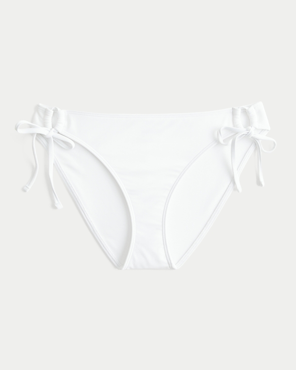 Side Tie Bikini Bottom, White view 1